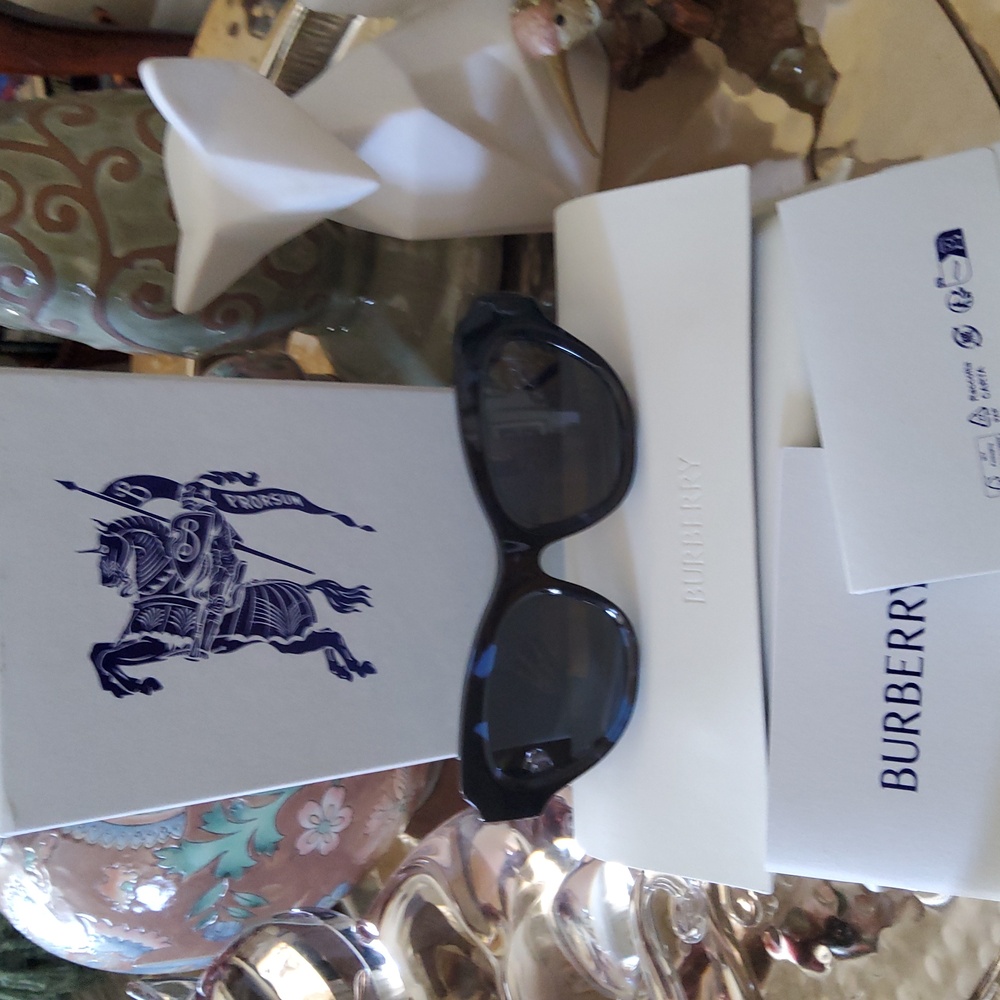 Burberry Dark Blue A D Black Sunglasses with Case